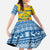 Sweden Christmas Family Matching Puletasi and Hawaiian Shirt with Santa Lucia Girl Midsummer Pole Swedish Flag and Nordic Pattern Design - Wonder Print Shop