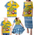 Sweden Christmas Family Matching Puletasi and Hawaiian Shirt with Santa Lucia Girl Midsummer Pole Swedish Flag and Nordic Pattern Design - Wonder Print Shop