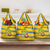 Sweden Christmas Grocery Bag with Santa Lucia Girl Midsummer Pole Swedish Flag and Nordic Pattern Design - Wonder Print Shop
