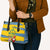 Sweden Christmas Leather Bag with Santa Lucia Girl Midsummer Pole Swedish Flag and Nordic Pattern Design - Wonder Print Shop