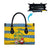 Sweden Christmas Leather Bag with Santa Lucia Girl Midsummer Pole Swedish Flag and Nordic Pattern Design - Wonder Print Shop