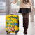 Sweden Christmas Luggage Cover with Santa Lucia Girl Midsummer Pole Swedish Flag and Nordic Pattern Design - Wonder Print Shop