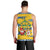 Sweden Christmas Men Tank Top with Santa Lucia Girl Midsummer Pole Swedish Flag and Nordic Pattern Design - Wonder Print Shop