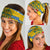 Sweden Christmas Neck Gaiter with Santa Lucia Girl Midsummer Pole Swedish Flag and Nordic Pattern Design - Wonder Print Shop