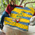 Sweden Christmas Quilt with Santa Lucia Girl Midsummer Pole Swedish Flag and Nordic Pattern Design - Wonder Print Shop