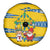 Sweden Christmas Spare Tire Cover with Santa Lucia Girl Midsummer Pole Swedish Flag and Nordic Pattern Design - Wonder Print Shop