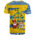 Sweden Christmas T Shirt with Santa Lucia Girl Midsummer Pole Swedish Flag and Nordic Pattern Design - Wonder Print Shop