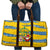 Sweden Christmas Travel Bag with Santa Lucia Girl Midsummer Pole Swedish Flag and Nordic Pattern Design - Wonder Print Shop