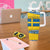 Sweden Christmas Tumbler With Handle with Santa Lucia Girl Midsummer Pole Swedish Flag and Nordic Pattern Design - Wonder Print Shop