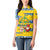Sweden Christmas Women Polo Shirt with Santa Lucia Girl Midsummer Pole Swedish Flag and Nordic Pattern Design - Wonder Print Shop