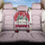 Japan Christmas Back Car Seat Cover with Sleeping Polar Bear Pine Trees and Chrysanthemum Crest Pattern - Wonder Print Shop