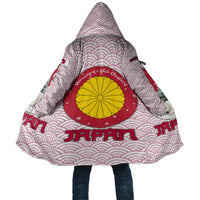 Japan Christmas Cloak with Sleeping Polar Bear Pine Trees and Chrysanthemum Crest Pattern - Wonder Print Shop