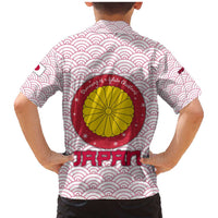 Japan Christmas Family Matching Mermaid Dress and Hawaiian Shirt with Sleeping Polar Bear Pine Trees and Chrysanthemum Crest Pattern - Wonder Print Shop