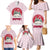 Japan Christmas Family Matching Mermaid Dress and Hawaiian Shirt with Sleeping Polar Bear Pine Trees and Chrysanthemum Crest Pattern - Wonder Print Shop