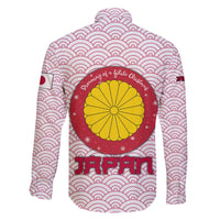 Japan Christmas Family Matching Off The Shoulder Long Sleeve Dress and Hawaiian Shirt with Sleeping Polar Bear Pine Trees and Chrysanthemum Crest Pattern - Wonder Print Shop