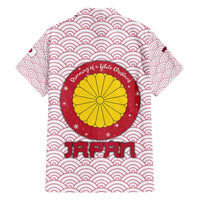 Japan Christmas Family Matching Puletasi and Hawaiian Shirt with Sleeping Polar Bear Pine Trees and Chrysanthemum Crest Pattern - Wonder Print Shop