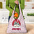 Japan Christmas Grocery Bag with Sleeping Polar Bear Pine Trees and Chrysanthemum Crest Pattern - Wonder Print Shop
