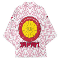 Japan Christmas Kimono with Sleeping Polar Bear Pine Trees and Chrysanthemum Crest Pattern - Wonder Print Shop