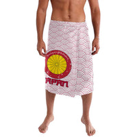 Japan Christmas Lavalava with Sleeping Polar Bear Pine Trees and Chrysanthemum Crest Pattern - Wonder Print Shop