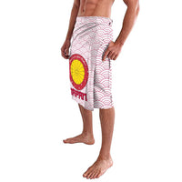 Japan Christmas Lavalava with Sleeping Polar Bear Pine Trees and Chrysanthemum Crest Pattern - Wonder Print Shop