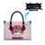 Japan Christmas Leather Bag with Sleeping Polar Bear Pine Trees and Chrysanthemum Crest Pattern - Wonder Print Shop