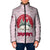Japan Christmas Padded Jacket with Sleeping Polar Bear Pine Trees and Chrysanthemum Crest Pattern - Wonder Print Shop