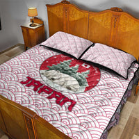 Japan Christmas Quilt Bed Set with Sleeping Polar Bear Pine Trees and Chrysanthemum Crest Pattern - Wonder Print Shop