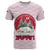 Japan Christmas T Shirt with Sleeping Polar Bear Pine Trees and Chrysanthemum Crest Pattern - Wonder Print Shop