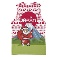 Japan Christmas Basketball Jersey with Santa Mount Fuji Rising Sun and Festive Pattern Design - Wonder Print Shop