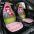 Japan Christmas Car Seat Cover with Santa Mount Fuji Rising Sun and Festive Pattern Design - Wonder Print Shop