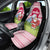 Japan Christmas Car Seat Cover with Santa Mount Fuji Rising Sun and Festive Pattern Design - Wonder Print Shop