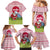 Japan Christmas Family Matching Mermaid Dress and Hawaiian Shirt with Santa Mount Fuji Rising Sun and Festive Pattern Design - Wonder Print Shop