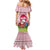 Japan Christmas Family Matching Mermaid Dress and Hawaiian Shirt with Santa Mount Fuji Rising Sun and Festive Pattern Design - Wonder Print Shop