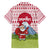 Japan Christmas Family Matching Summer Maxi Dress and Hawaiian Shirt with Santa Mount Fuji Rising Sun and Festive Pattern Design - Wonder Print Shop