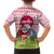 Japan Christmas Kid Hawaiian Shirt with Santa Mount Fuji Rising Sun and Festive Pattern Design - Wonder Print Shop