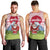 Japan Christmas Men Tank Top with Santa Mount Fuji Rising Sun and Festive Pattern Design - Wonder Print Shop