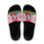 Japan Christmas Slide Sandals with Santa Mount Fuji Rising Sun and Festive Pattern Design - Wonder Print Shop