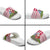Japan Christmas Slide Sandals with Santa Mount Fuji Rising Sun and Festive Pattern Design - Wonder Print Shop
