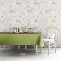 Japan Christmas Tablecloth with Santa Mount Fuji Rising Sun and Festive Pattern Design - Wonder Print Shop