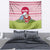Japan Christmas Tapestry with Santa Mount Fuji Rising Sun and Festive Pattern Design - Wonder Print Shop