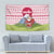 Japan Christmas Tapestry with Santa Mount Fuji Rising Sun and Festive Pattern Design - Wonder Print Shop