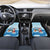 Christmas Fishing Car Mats with Santa Claus Reindeer Iceberg and Merry Fishmas Design - Wonder Print Shop