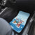 Christmas Fishing Car Mats with Santa Claus Reindeer Iceberg and Merry Fishmas Design - Wonder Print Shop
