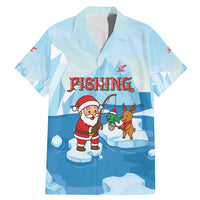 Christmas Fishing Family Matching Mermaid Dress and Hawaiian Shirt with Santa Claus Reindeer Iceberg and Merry Fishmas Design - Wonder Print Shop