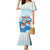 Christmas Fishing Family Matching Mermaid Dress and Hawaiian Shirt with Santa Claus Reindeer Iceberg and Merry Fishmas Design - Wonder Print Shop