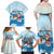 Christmas Fishing Family Matching Off Shoulder Maxi Dress and Hawaiian Shirt with Santa Claus Reindeer Iceberg and Merry Fishmas Design - Wonder Print Shop