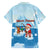 Christmas Fishing Family Matching Off Shoulder Maxi Dress and Hawaiian Shirt with Santa Claus Reindeer Iceberg and Merry Fishmas Design - Wonder Print Shop
