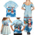 Christmas Fishing Family Matching Summer Maxi Dress and Hawaiian Shirt with Santa Claus Reindeer Iceberg and Merry Fishmas Design - Wonder Print Shop
