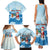 Christmas Fishing Family Matching Tank Maxi Dress and Hawaiian Shirt with Santa Claus Reindeer Iceberg and Merry Fishmas Design - Wonder Print Shop