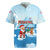 Christmas Fishing Rugby Jersey with Santa Claus Reindeer Iceberg and Merry Fishmas Design - Wonder Print Shop